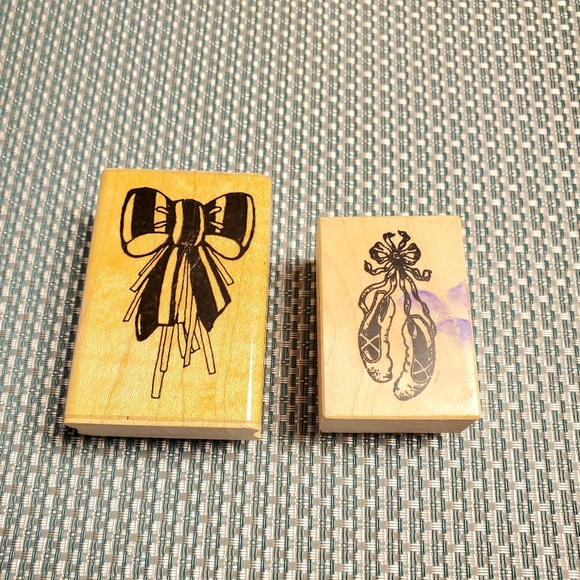 VTG Rubber stamps Ballet Ribbon - Picture 1 of 3